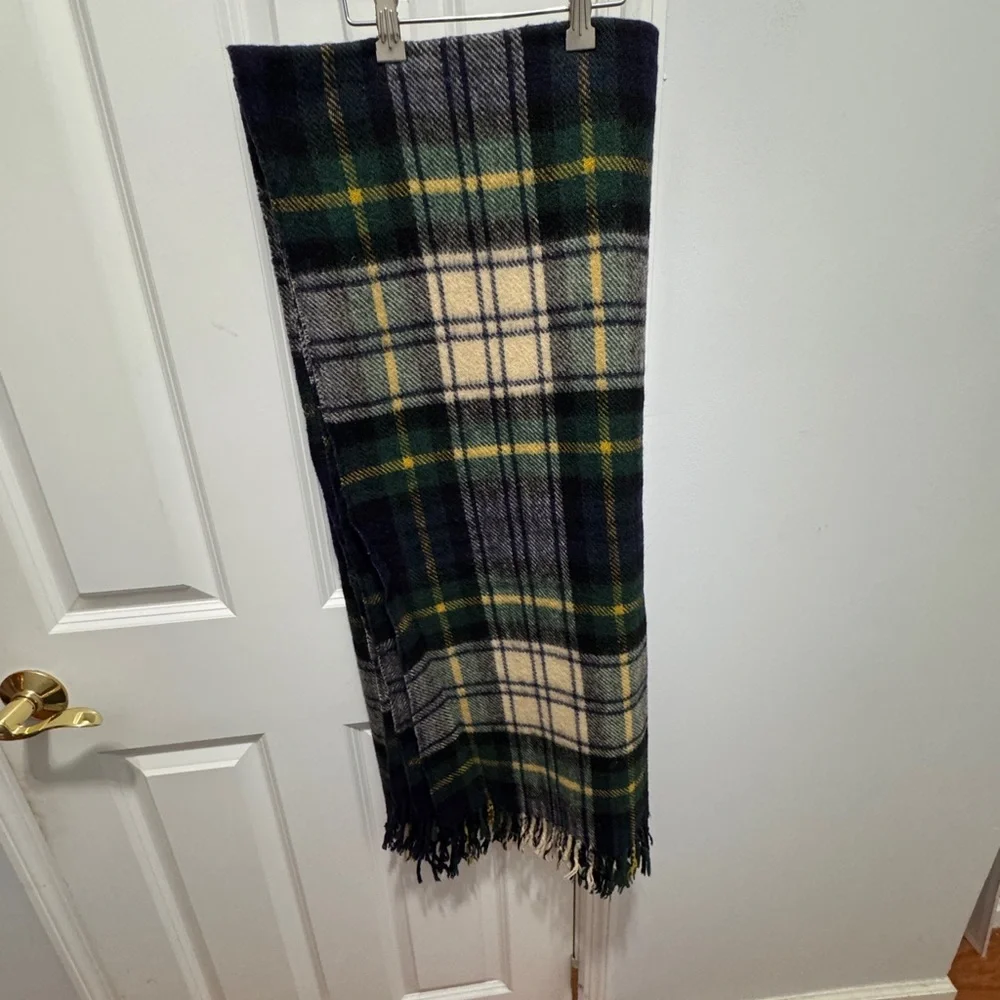 Scottish Rally Klad vintage tartan Plaid Wool blanket or Travel picnic rug